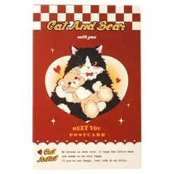 30 Sheets/Set My Friend and Cute Cat Postcard Cartoon Greeting Card Birthday Gift Card Message Card