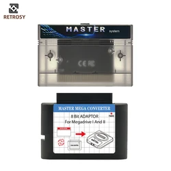 Master System 8bit Converter 16bit Mage drive Adapter For SEGA Mage drive I/II 1st/2nd  Generation Video Game Consoles