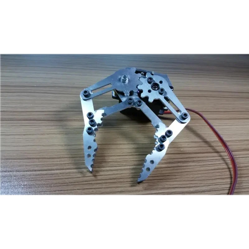 

Metal Robot Claw Clip Robotic Gripper Mechanical Arm Clamp Gripper with 180 Degree Servos for Arduino DIY Project STEM Toy Parts