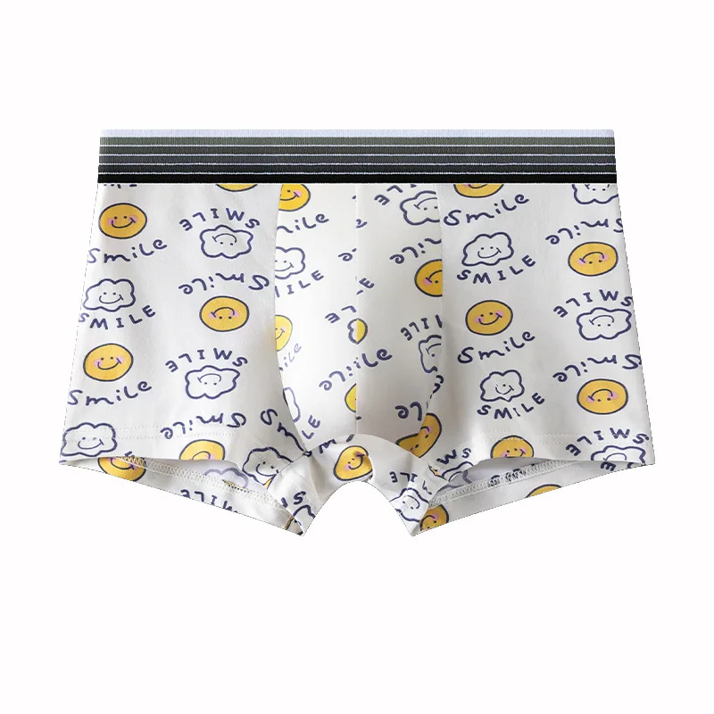 3XL Large Size Man Women Milk Silk Cute Lovely Cat Cartoon Underwear Fashion Middle Waist Elasticity Breathable Panties Boxers