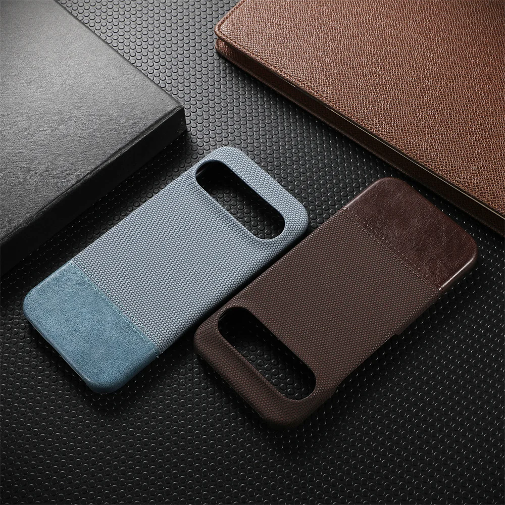 Fashion Leather Phone Case For Google Pixel 9 8 Pro 9 Pro XL 8A 9Pro Matte Skin Feel Shockproof Thin Cover For Pixel 8 9 Pro XL