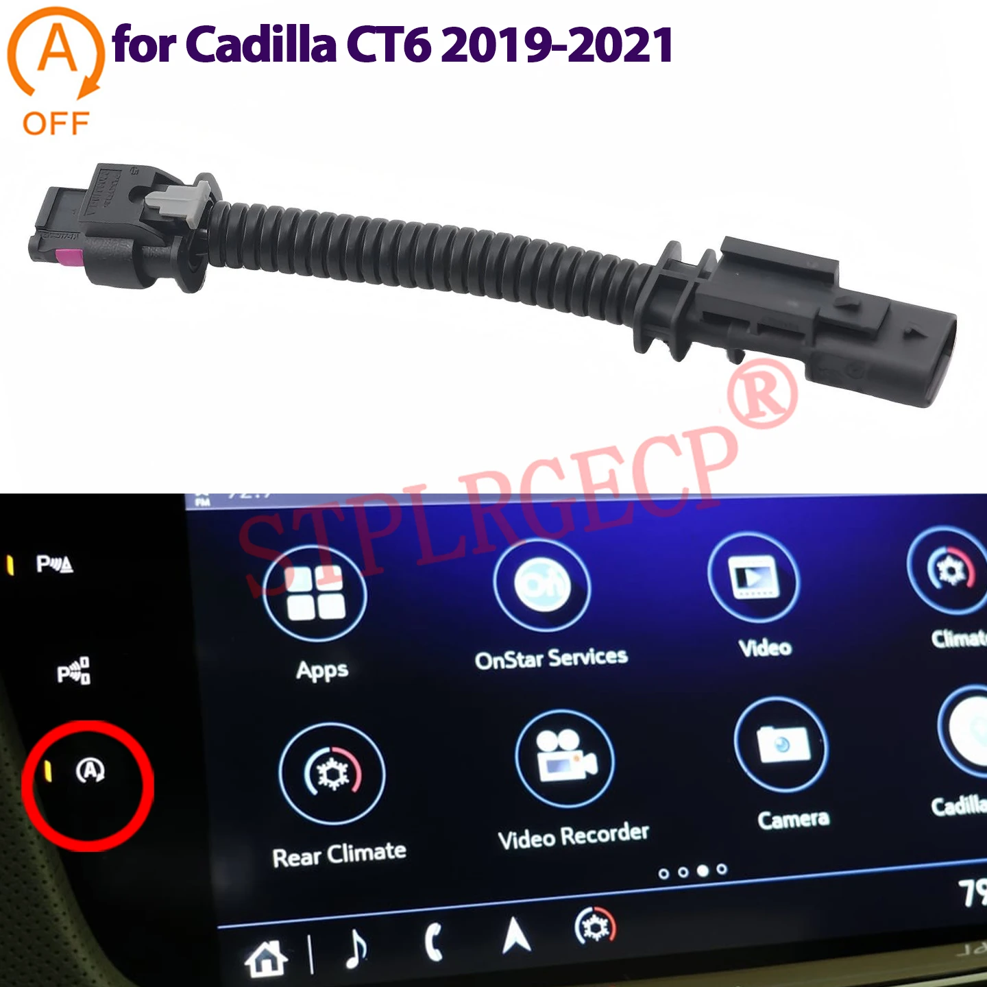For Cadilla CT6 2019 2020 2021 Car Automatic Start Stop Engine System Off Stop Start Canceller Plug Cable Accessories