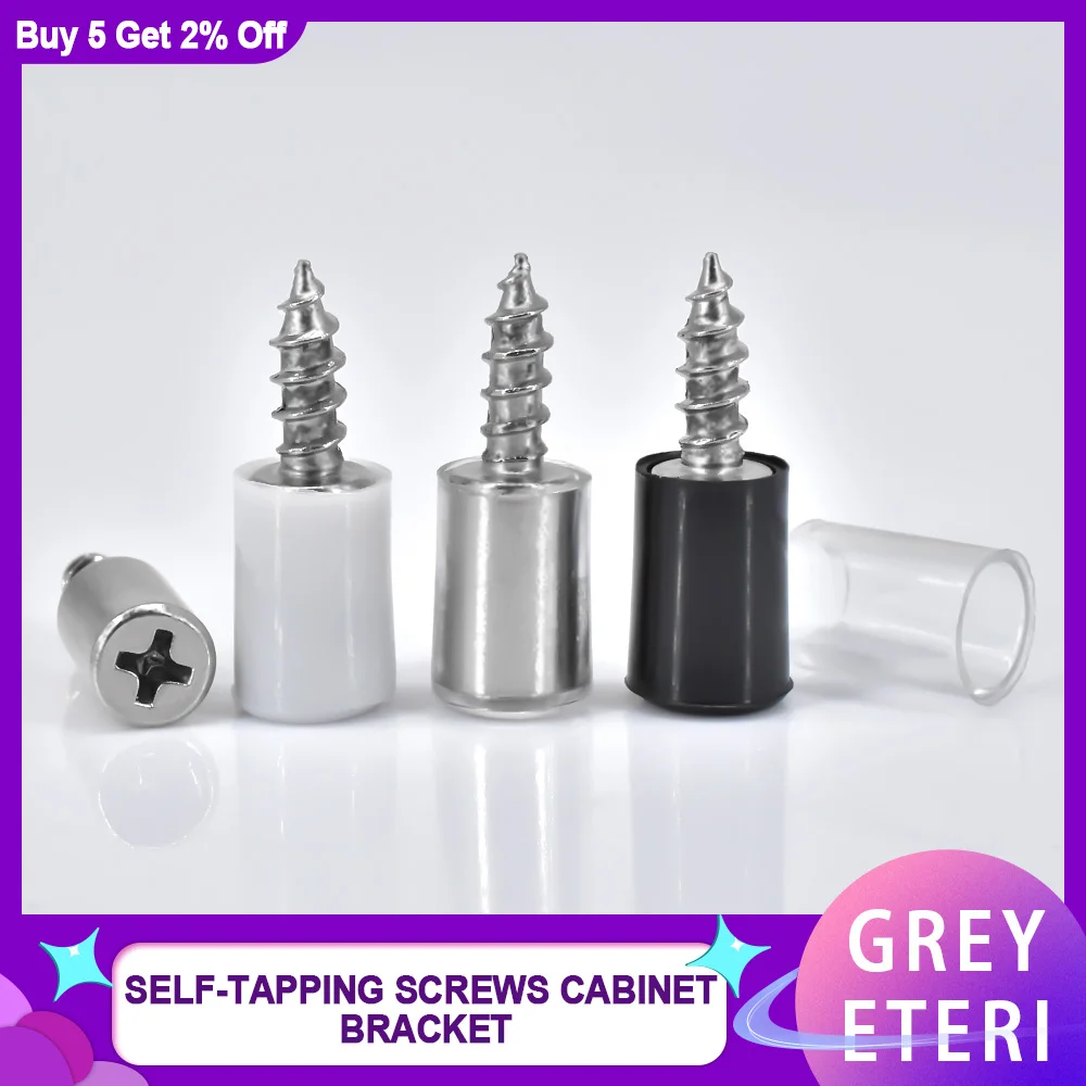 16/4 szt. Samogwintujące śruby do szafki wspornik z gumową tuleją laminat domowej roboty szafa szklana twarda antypoślizgowa ścianka działowa