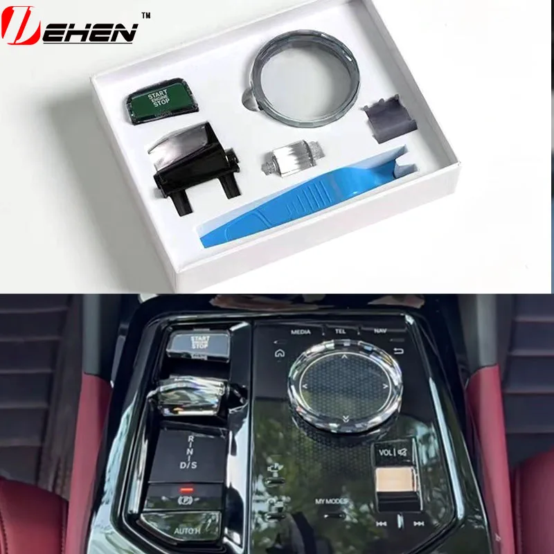 

For BMW G60 G61 G70 2024 2025 i5 i7 iX New 5/7 Series Crystal Gear Shift Knob Stick Handle Crystal Interior Accessories