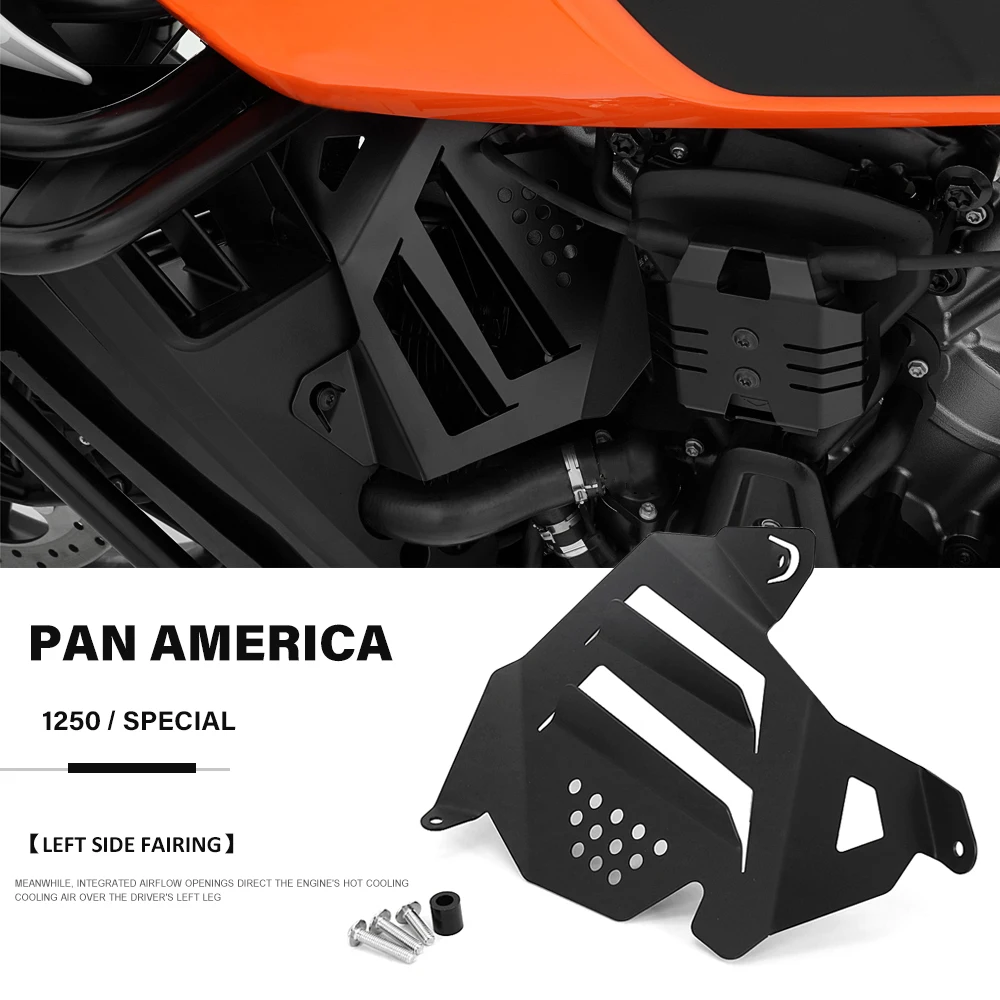 

2022 2021 мотоцикл для Pan America 1250 специальный радиатор двигателя RA1250S заполняющая панель Защитная Крышка алюминиевый левый обтекатель