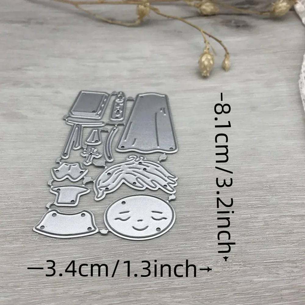 1pcs metal cutting dies cut die mold Boy girl praying decoration Scrapbook paper craft blade punch stencils dies