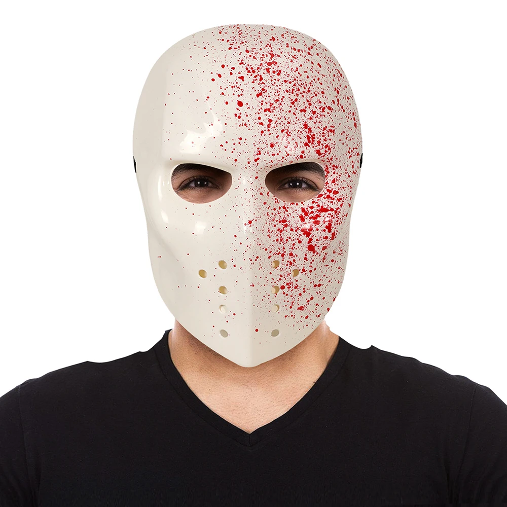 قناع الهوكي الدموي، أقنعة حفلات تنكرية مريحة، قناع رعب تنكري، أقنعة الهالوين الواقعية لحفلات الهالوين الكرنفالية