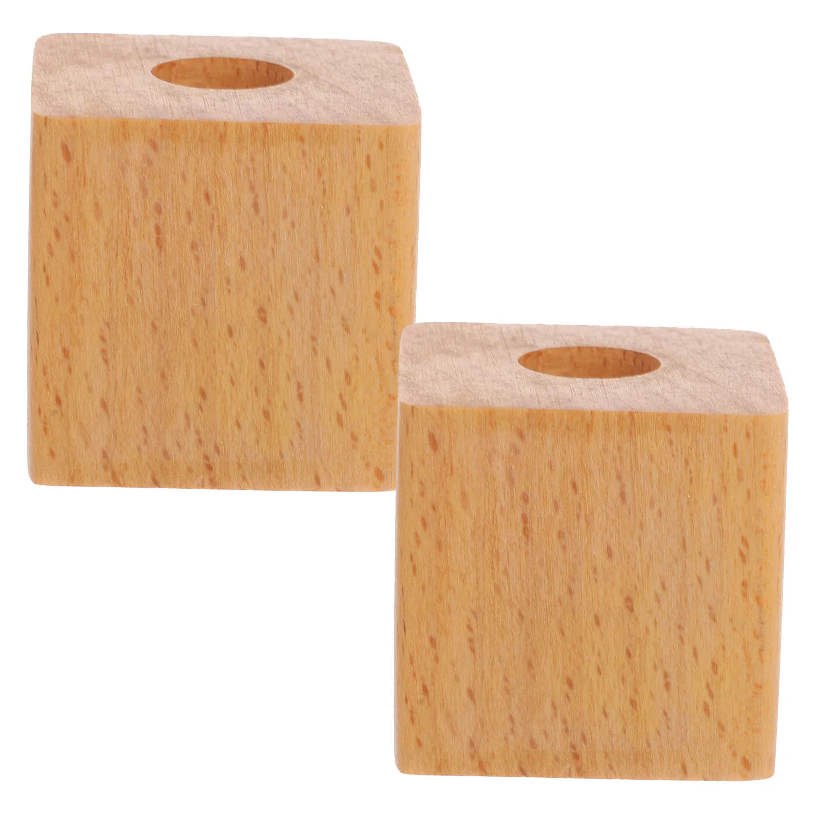 

2pcs Pen Holder Storage Stationery Desk Organizer Square Cup Container Decorative Planter Bamboo Container Vase