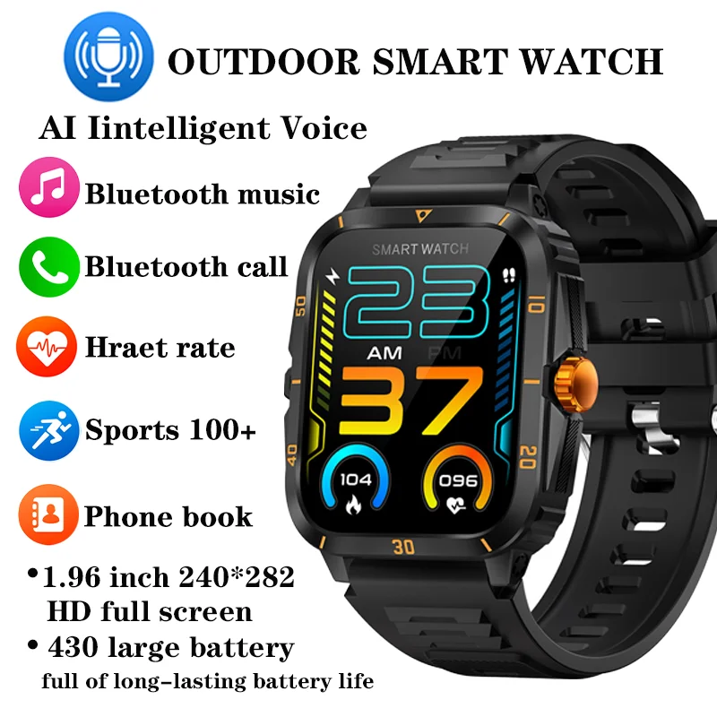 Xiaomi Youpin Smartwatch Man High-end Voice Assistant Bluetooth Call Women Heart Rate Monitor Fitness 3ATM Waterproof Smartwatch