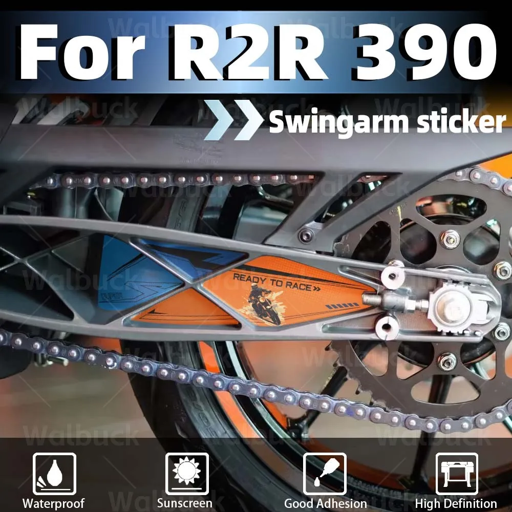 For Duke 390 250 125 2017-2023 Refit Motorcycle Swingarm Stickers Rotating Shaft Protect Accessories PVC Decal Scratch-Resistant
