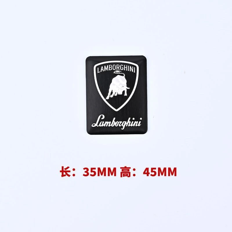 

3D Sstereoscopic Modificate Aluminum Sticker Sports Car Metal Stickers For Lamborghini Urus Huracan Aventador Premium Accessory