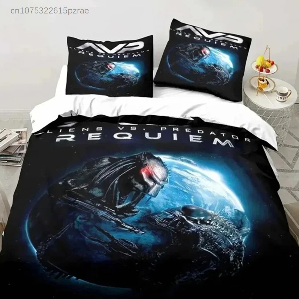 Alien Vs. Predator Predator Movie Bedding Set Bedroom Soft Modern Bedspreads Comefortable Duvet Cover Quilt Cover And Pillowcase