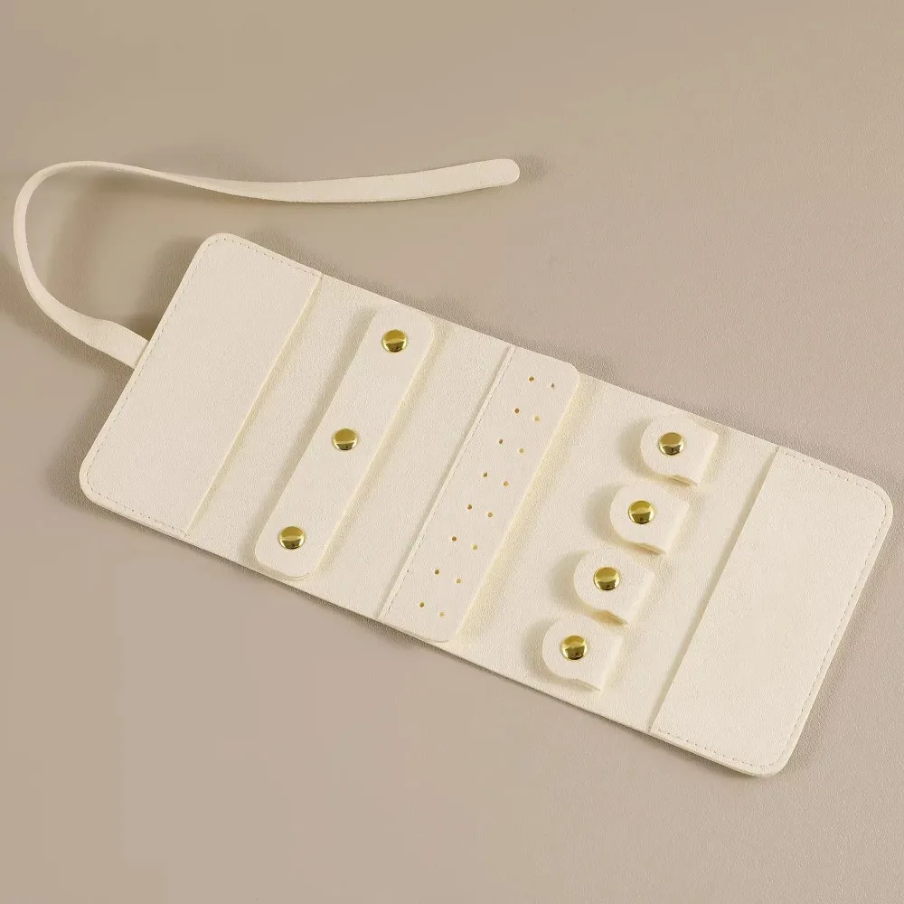 

New Microfiber Multi-functional Jewelry Roll Bag Foldable Soft Foldable Jewelry Case Travel Bags Jewelry Storage Bag Travel