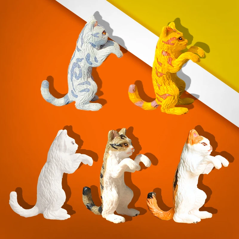 Cartoon Cat Shape Fish Tank Ornament Cute Cat Figure Fish Tank Decoration Cat Sculpture Aquarium Tank Landscaping Decoration