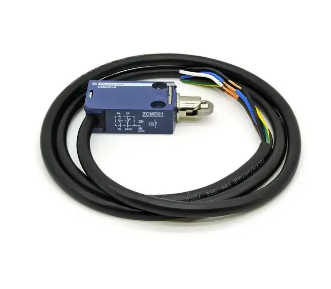 Original limit switch ZCMD21 direct action metal roller, 1-meter cable, one open and one close XCMD2102L1(ZCMD21+ZCE02)