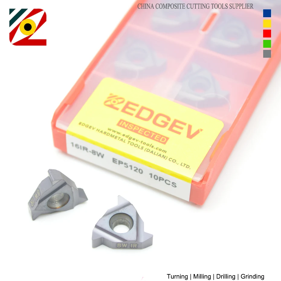 EDGEV 16ER 16IR 7W 8W 9W 10W 11W 12W 14W 16W 18W 20W 24W 26W 28W utensile per tornitura filettatura inserto in metallo duro CNC