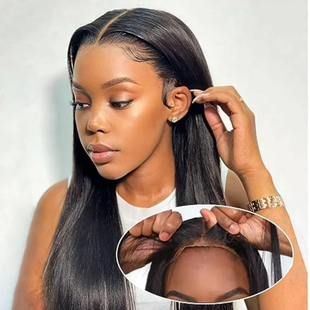 28 30 inch Straight Human Hair Wigs HD Transparent Lace Frontal Wig 180% 13x4/6 Lace Front Wigs 5x5 6x4 Glueless Human Hair Wigs