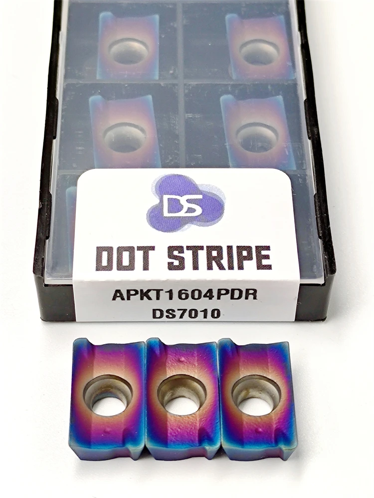 Inserto de carburo de alta calidad APKT1003 APKT1604 herramienta de torneado serie Blue Flame cuchillas de fresado CNC APKT 1003 1604