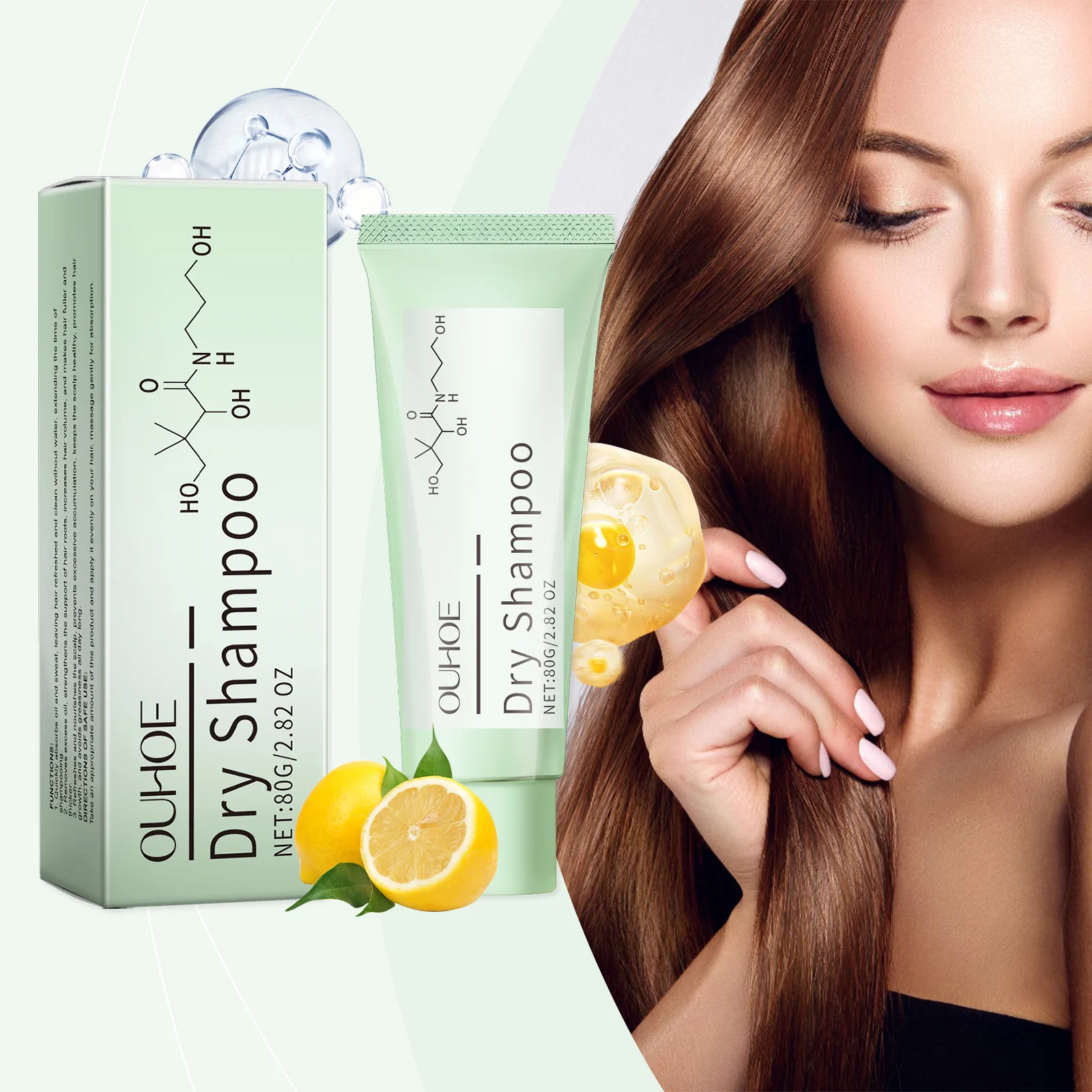 Refreshing Hair Dry Shampoo Cleaning Grease Sweat Strengthening Roots Nourishing Scalp Remove Odor Volumizing Wash Free Shampoo