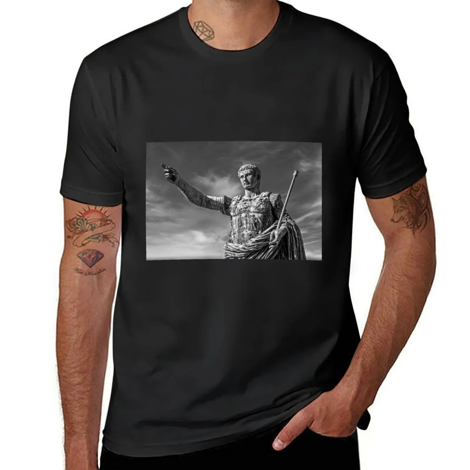 Julius Caesar, ancient statue in Rome, Italy. Concept for leadership, personal growth, personal development T-Shirt