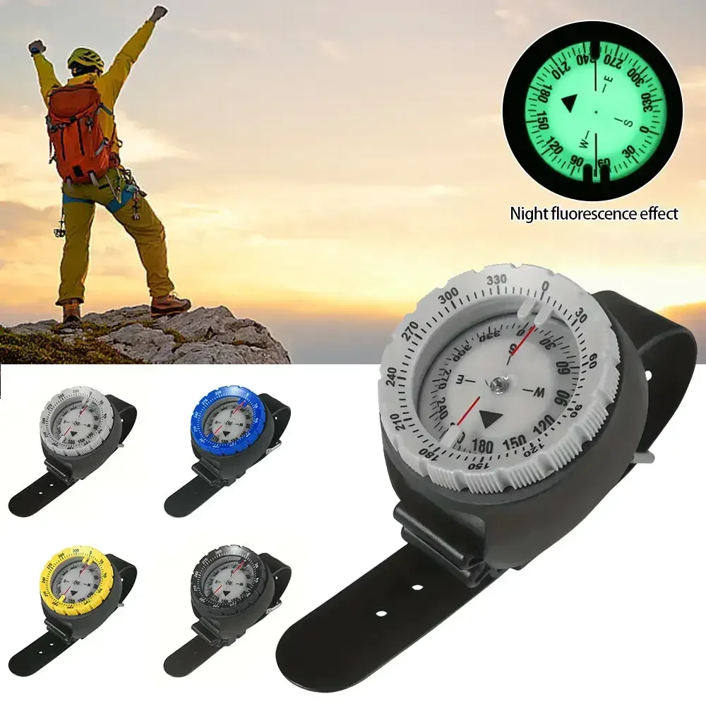 Digital Underwater 50m Diving Compass Professional Waterproof Navigator Digital Scuba Luminous Balanced Watch  Swimming