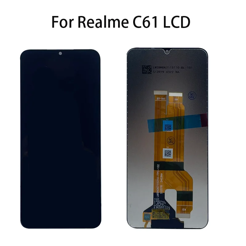 For Realme C61 LCD Display Touch Screen Digitizer Assembly