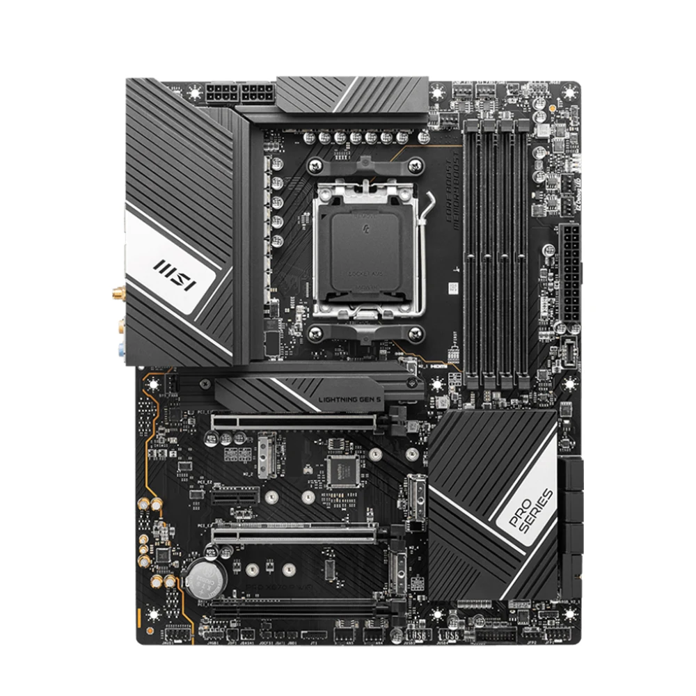 Imagem -05 - Msi-pro X670-p Placa-mãe Wifi Placa-mãe Suporte 7900x 7800x3d 7700 7600x 7500f Cpu Ddr5 7800mhz M.2 Nvme Pcie 5.0 Amd X670 Am5