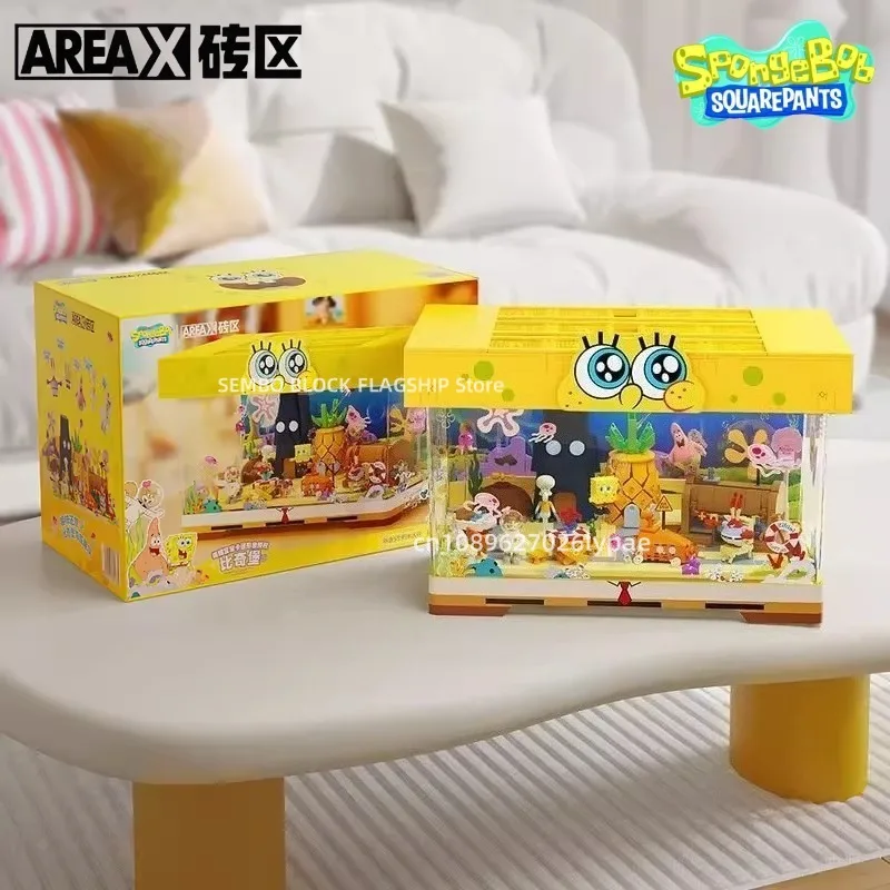 スポンジボブ 建築ブロック アニメ モデル ギフト