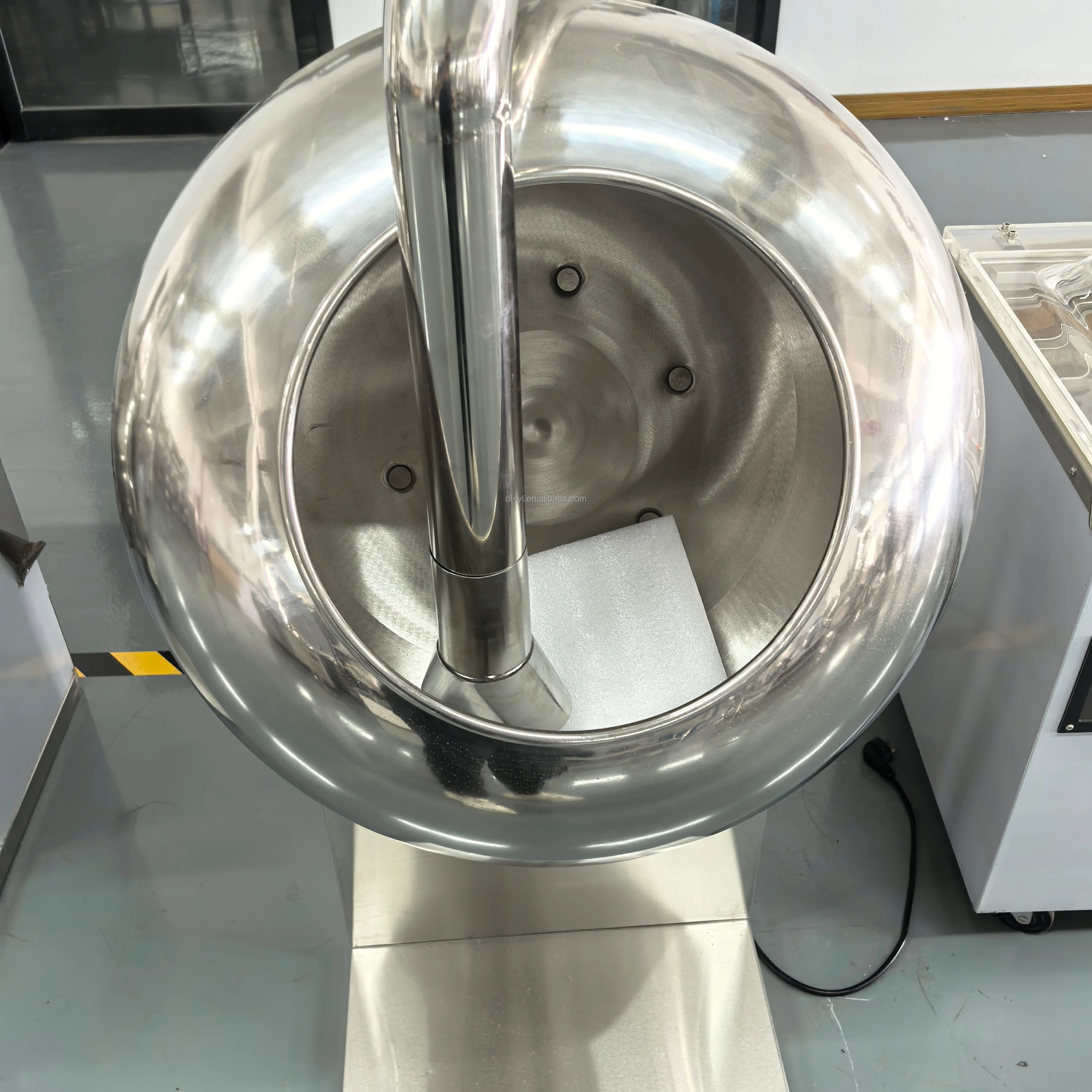 For Dingli BY-600 Industrial Snack Chocolate Coating Seasoning Machine Candy Coating Pan