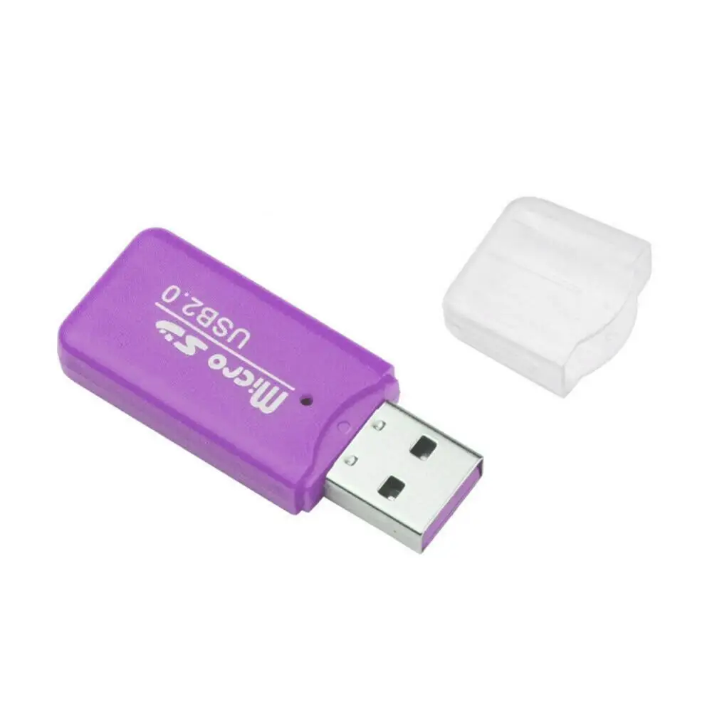 범용 플라스틱 미니 휴대용 어댑터, USB 2 0 TF 플래시 메모리 카드 리더, PC 노트북 컴퓨터 액세서리용 고속