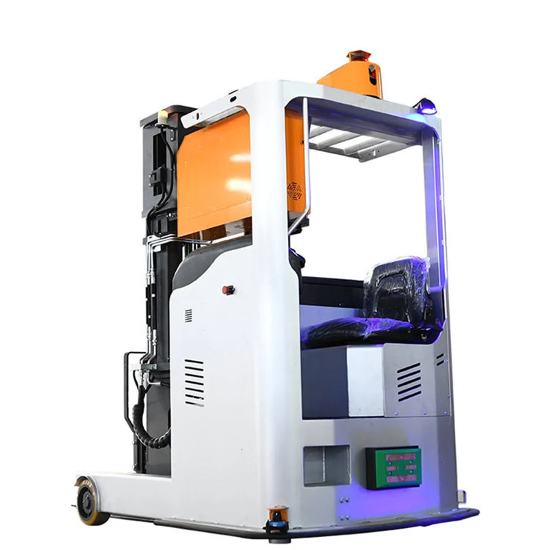 Forward Pallet Stacker Agv Warehouse Robot Wireless LAN Driverless Reach Truck Electric Lifting Fork AGV Forklift