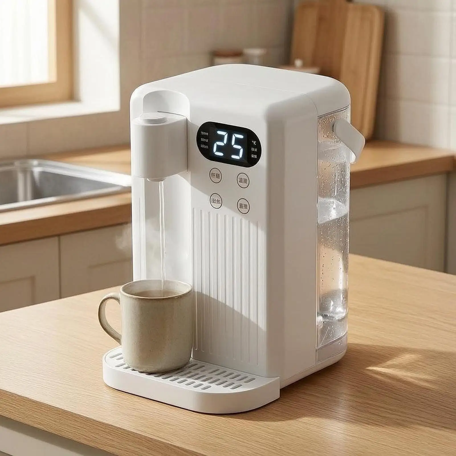 Adjustable Temperature Desktop Water Dispenser Electric Hot and Cold Drink Machine for Home Kitchen Bedroom Tea Bar view 5