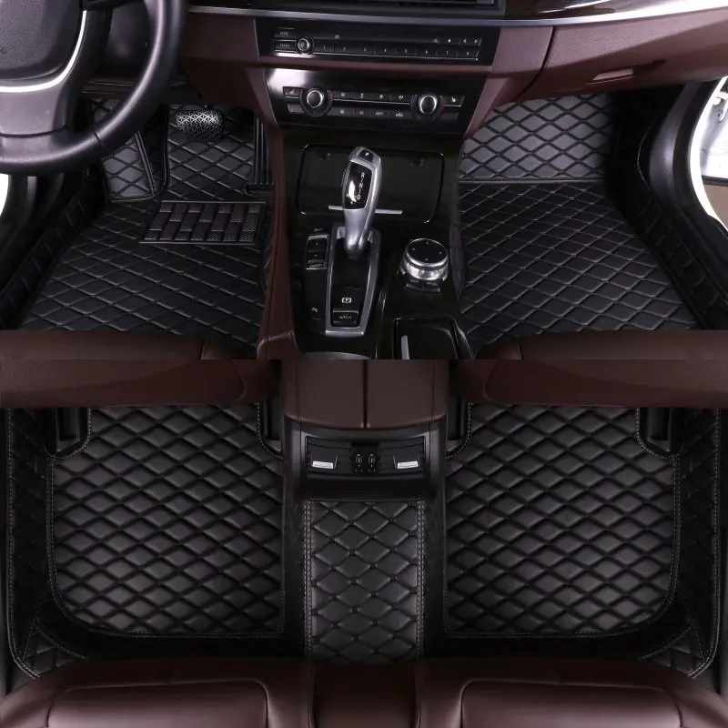 Car Floor Mats For VW VW Passat B8 GT 2015~2022 Durable Rugs Protective Carpets Luxury Leather Mat Car trunk mat 2016