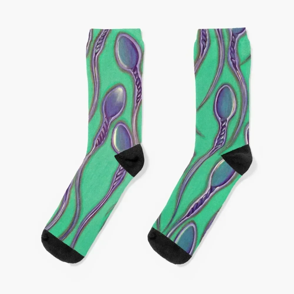 Sperms (blue) Socks cotton cool Men Socks Women's