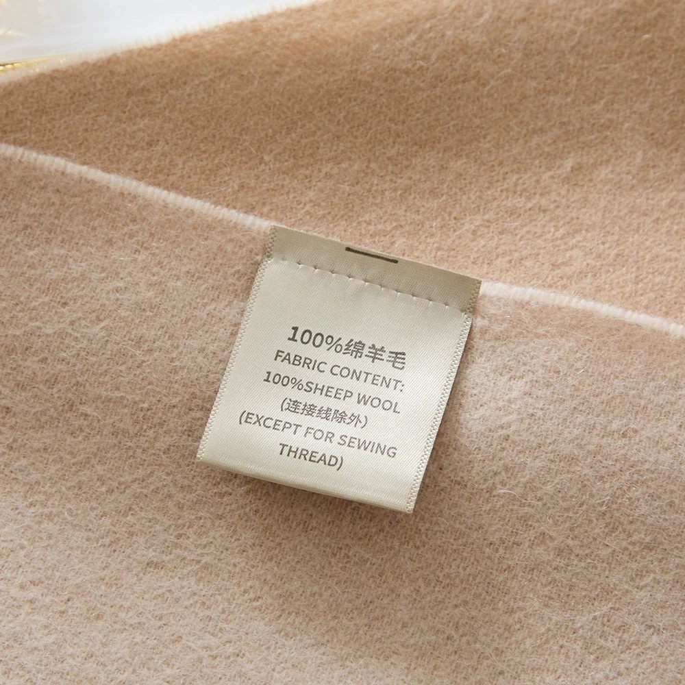 الراقية 100% الصوف وشاح مزدوج الوجهين الباشمينا شتاء دافئ وشاح طويل دافئ شال الرجال وشاح المرأة الكشمير وشاح مع شرابة