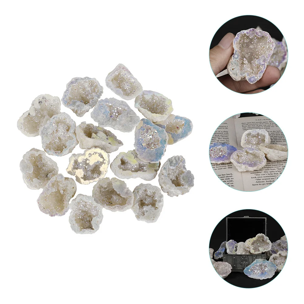 

Crystal Druzy Amethyst Cluster Decorative Ornament Desktop Home Office Wedding Decor Natural Crystal Stones Agate Slices