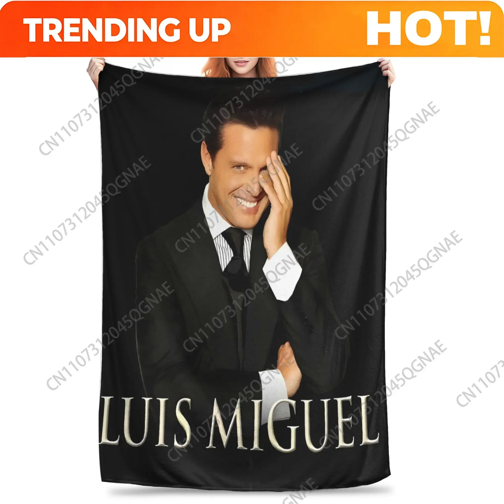 Custom LUIS MIGUEL Flannel Multifunction Warm Lid Blanket
