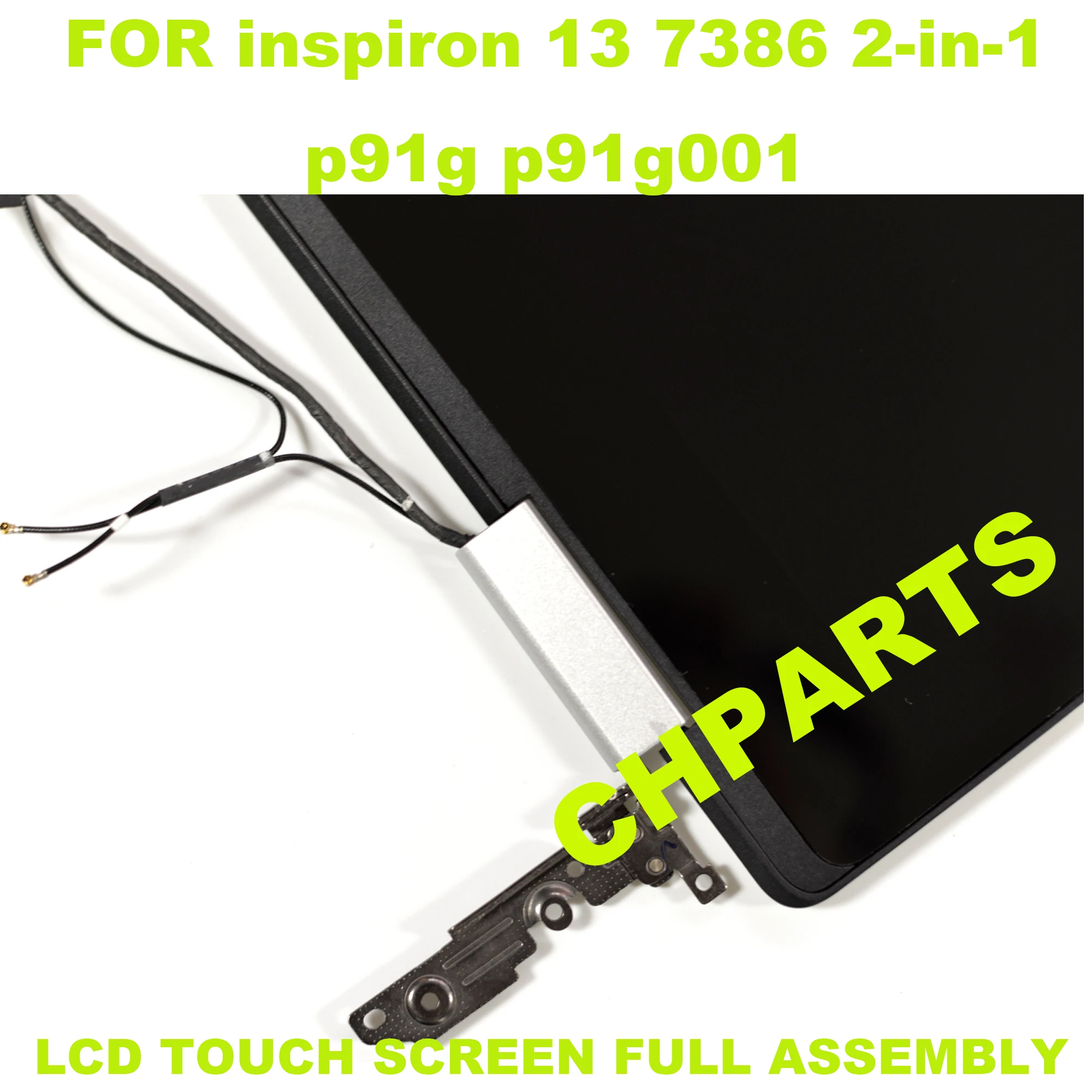 Imagem -06 - Tela de Toque Lcd para Dell Inspiron 13 Montagem Completa Prata Preto 7386 P91g P91g001
