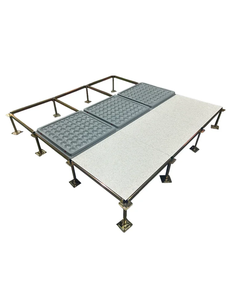 

All-steel borderless anti-static floor National standard HPL computer room School monitoring room 600600 High load overhead acti