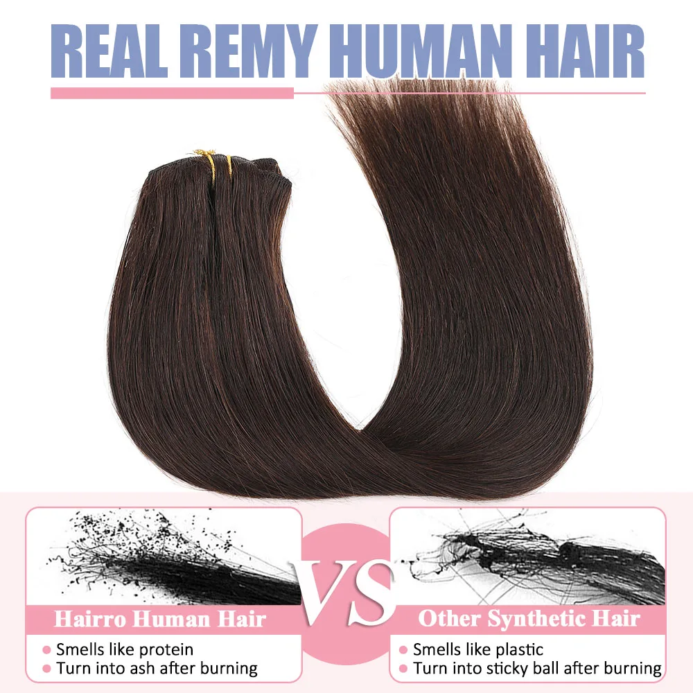 Clip In Hair Extensions Human Hair 70g 7pcs Brazilian Straight Clip Ins 100% Human Hair Extension Double Weft Clip Ins Remy Hair