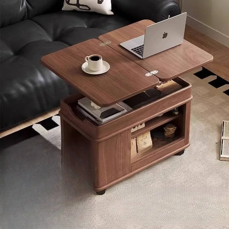 Rectangular Japanese Side Table Nordic On Wheels Vintage Smart Coffee Tables Apartments Vintage Mesa Esquinera Modern Furniture