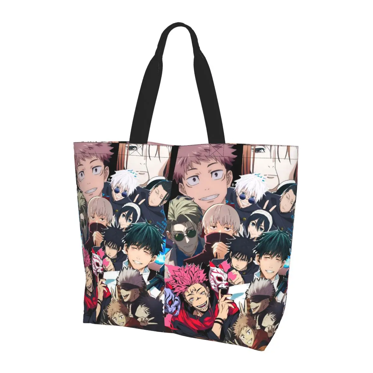 

Megumi Besto Friendo Jujutsu Kaisen Sukuna Anime Shopping Tote Bag Canvas Shoulder Bags Shopper Grocery Handbag for Women