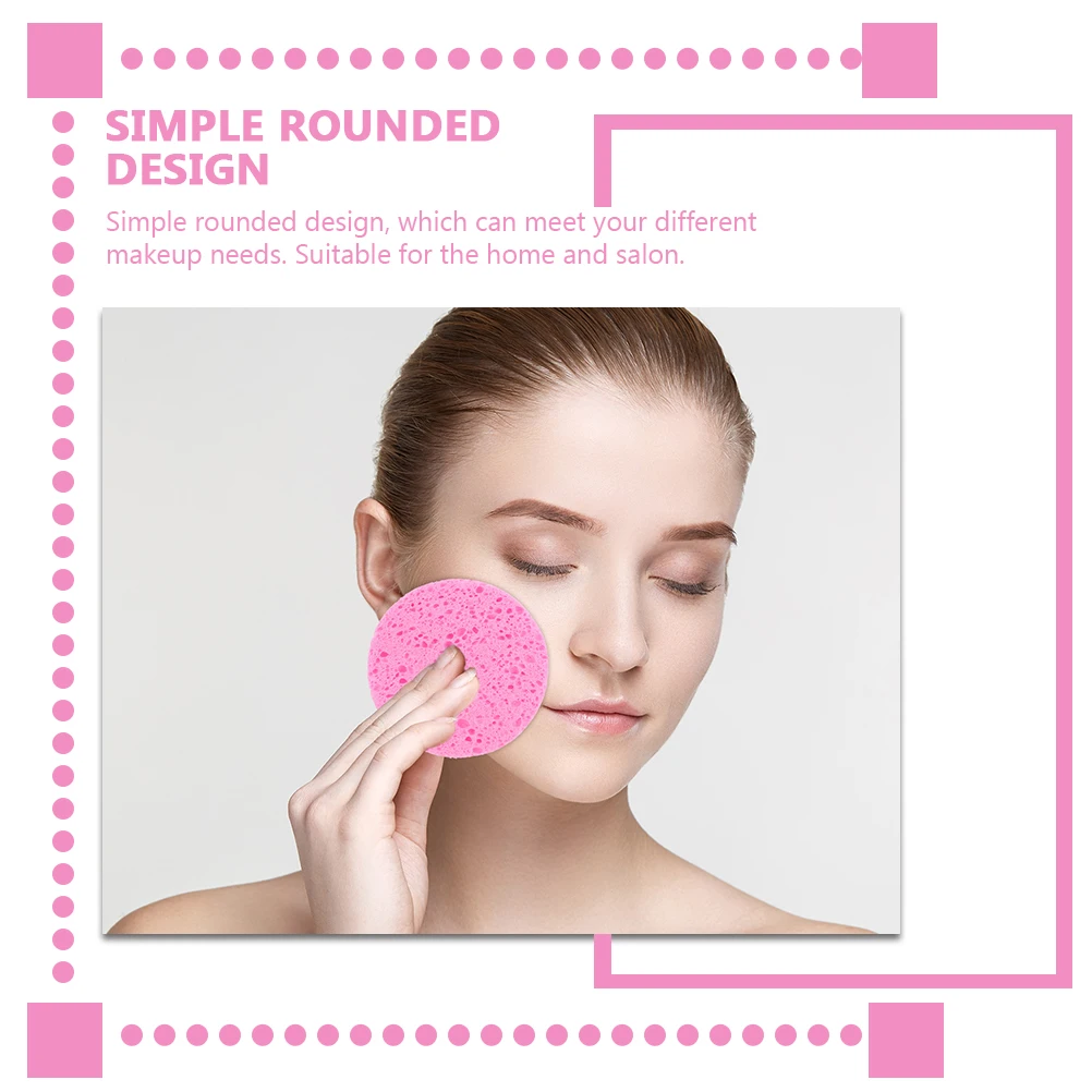 

15pcs Rounded Makeup Comfortable Cosmetics Pads Face Cleaning Powder Applicators Soft Skin Friendly Tools For
