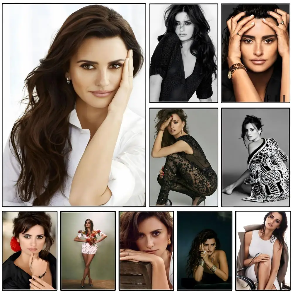 Celebrity Figure P-PenElopeS CruzS Poster  Self-adhesive Art Waterproof Paper Sticker Coffee House Bar Room Wall Decor