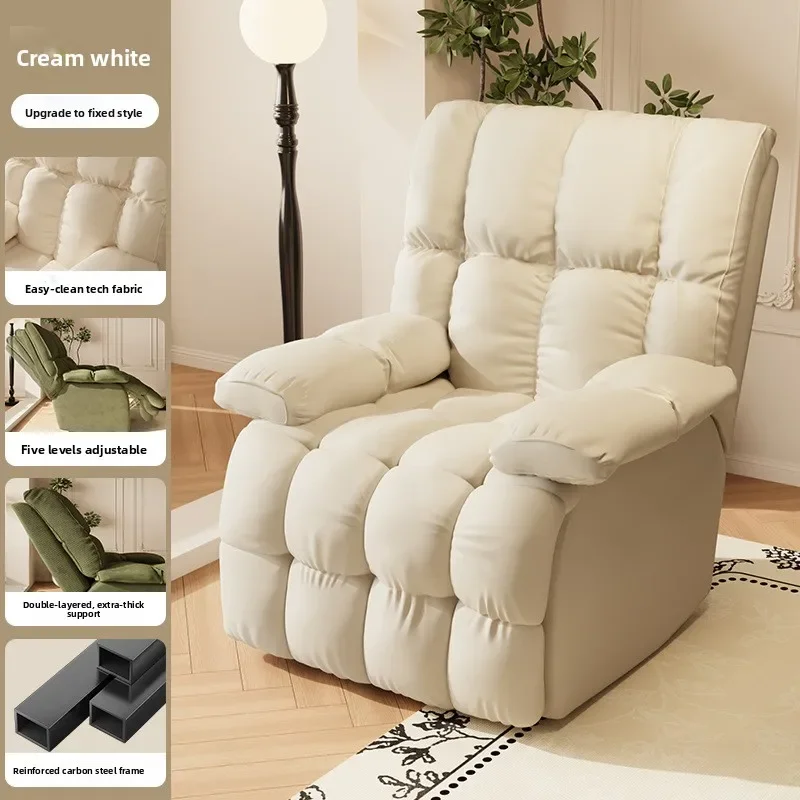 Multi-functional Lazy sofa can be turned, sat and reclined, home living room balcony five-speed adjustable sofa seat