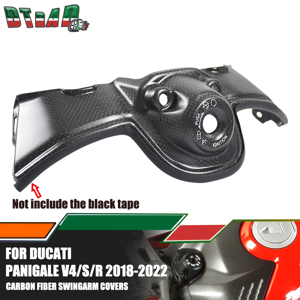 2022 For DUCATI Panigale V4 V4R V4R 2018-2023 Superleggera V4 Carbon Fiber KeyGuard Key Ignition Cover Motorcycle Modified Parts