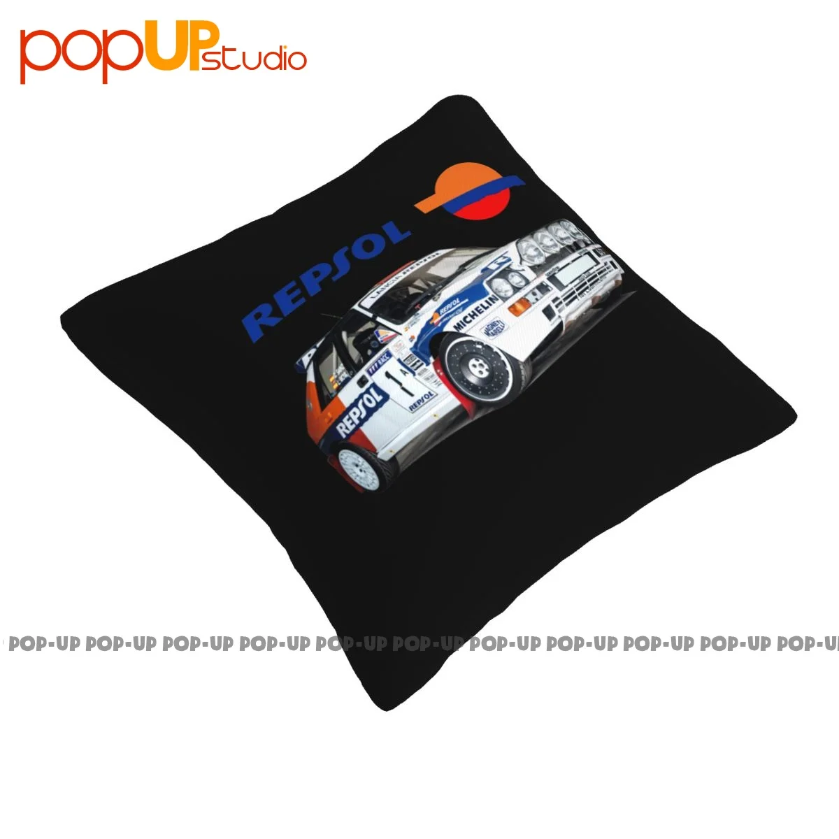 Winter Lancia Repsol Rally Wrc Carlos Sainz Delta Integrale Racing T Pillowcase Throw Pillow Cover Natural