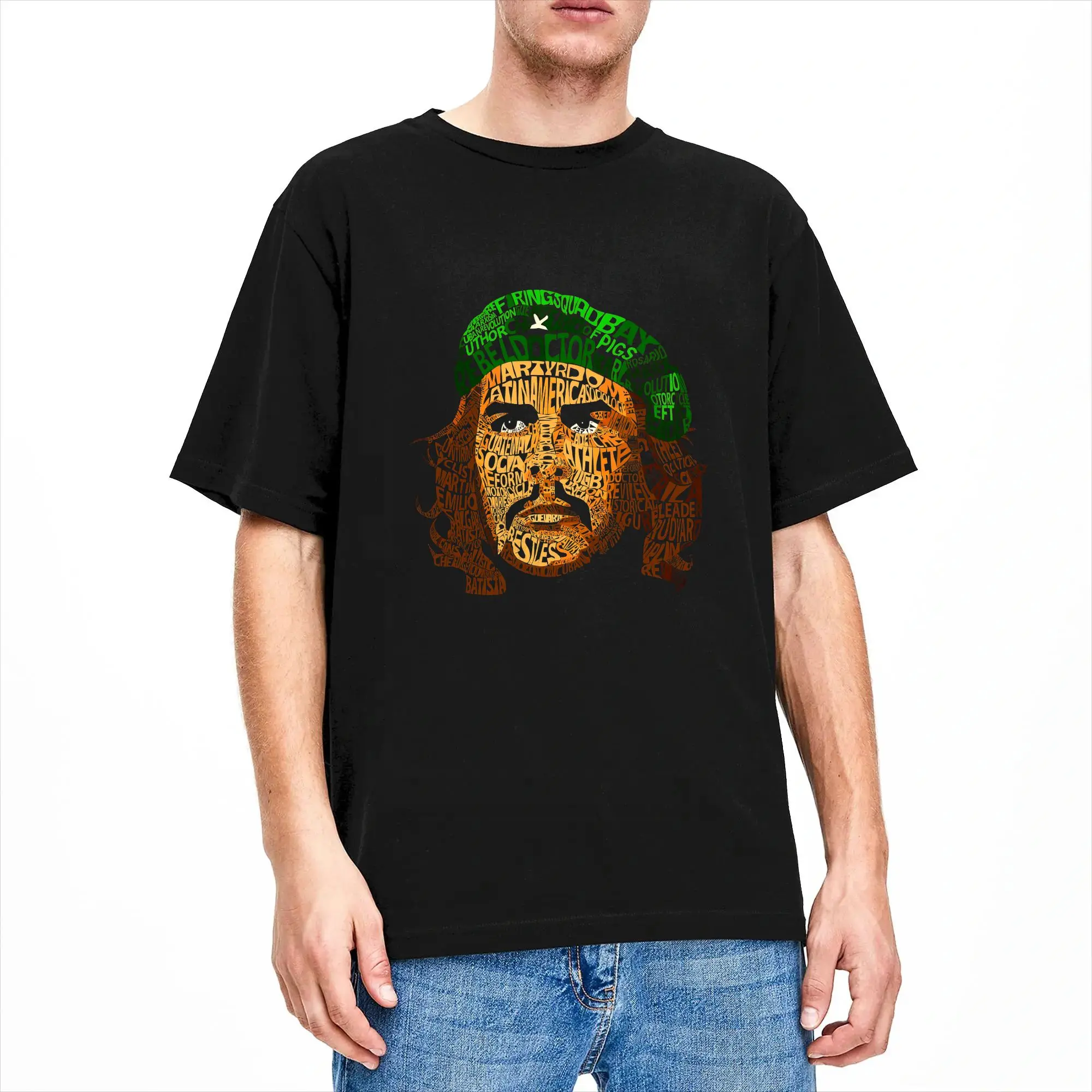 Harajuku T Shirt Summer Red Star Soviet Che Guevara Trendy Cool T-Shirts  Cotton Tee Shirt for Men's Y2K Short Sleeve Top Tees