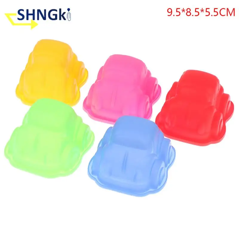 1Pc Cartoon Car Shape Silicone Mold Kicthen Bakeware Cake Decoration