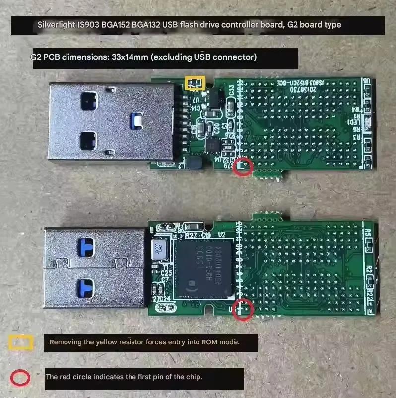 IS903 USB Main Control Board BGA152 BGA132 BGA272 BGA316 TSOP48 Mainboard